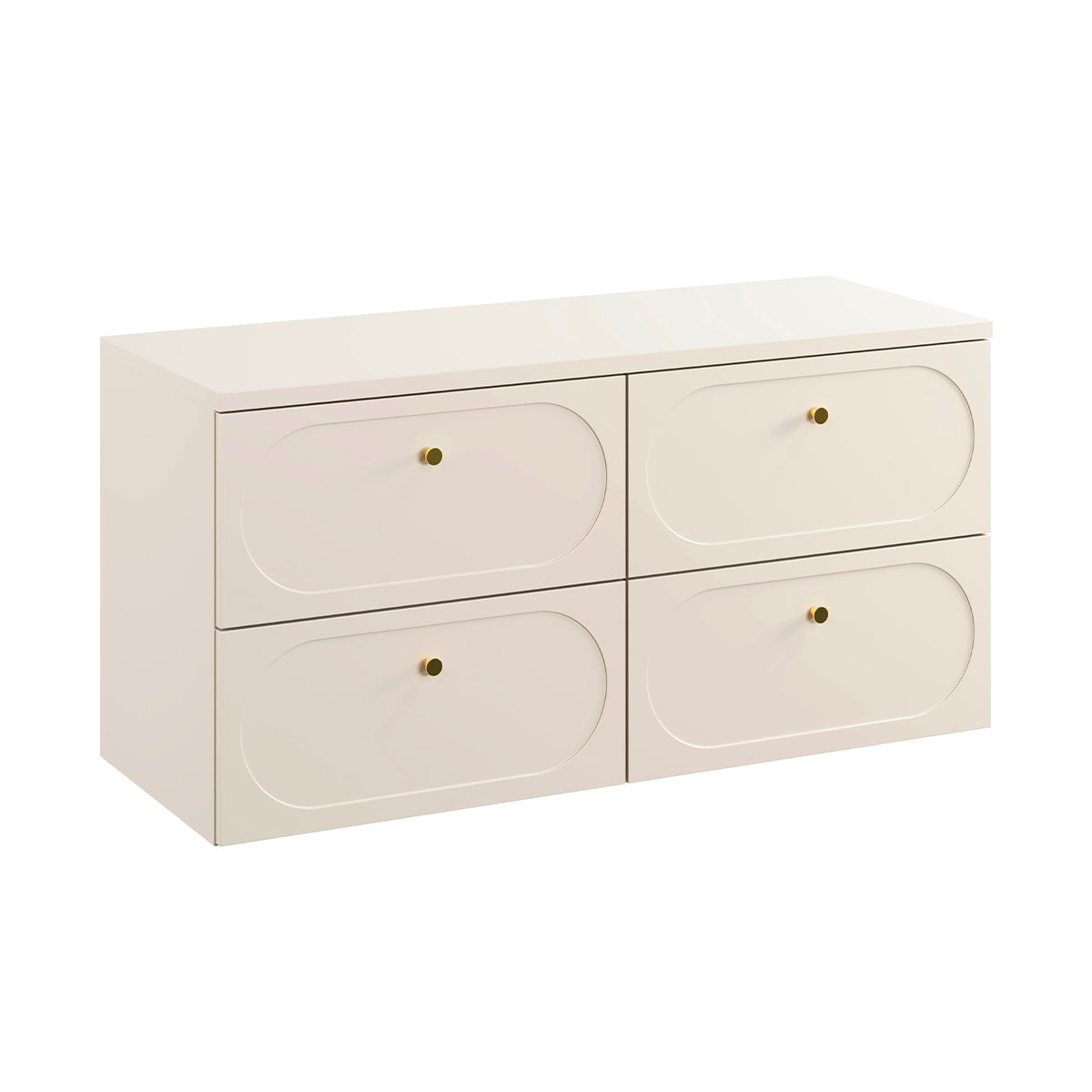 Meuble sous-vasque 120cm plan de toilette Sanae Beige sable