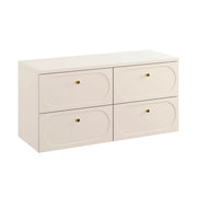 Meuble sous-vasque 120cm plan de toilette Sanae Beige sable