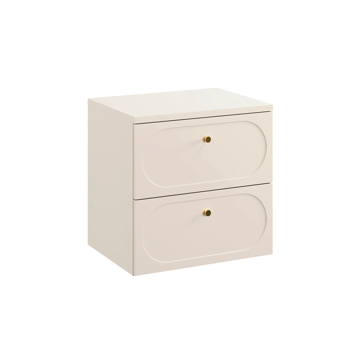 Meuble sous-vasque 60cm plan de toilette Sanae Beige sable