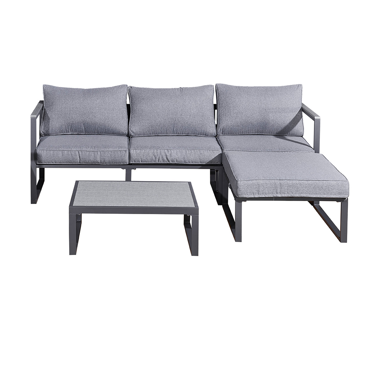Pouf de jardin Sevilla Gris - vue 2