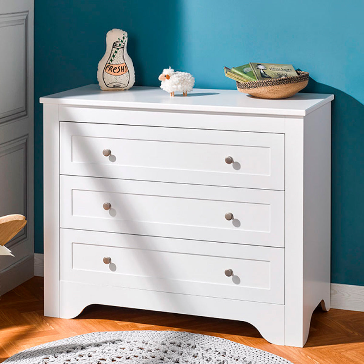 Lit bébé évolutif et Commode à langer Bébé Provence Occitane Blanc - vue 4
