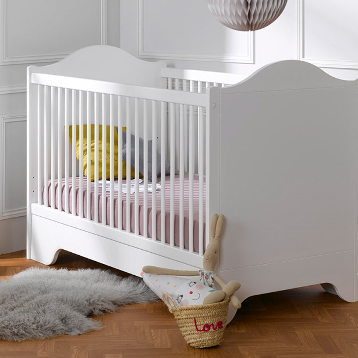 Lit bébé évolutif et Commode à langer Bébé Provence Occitane Blanc - vue 2