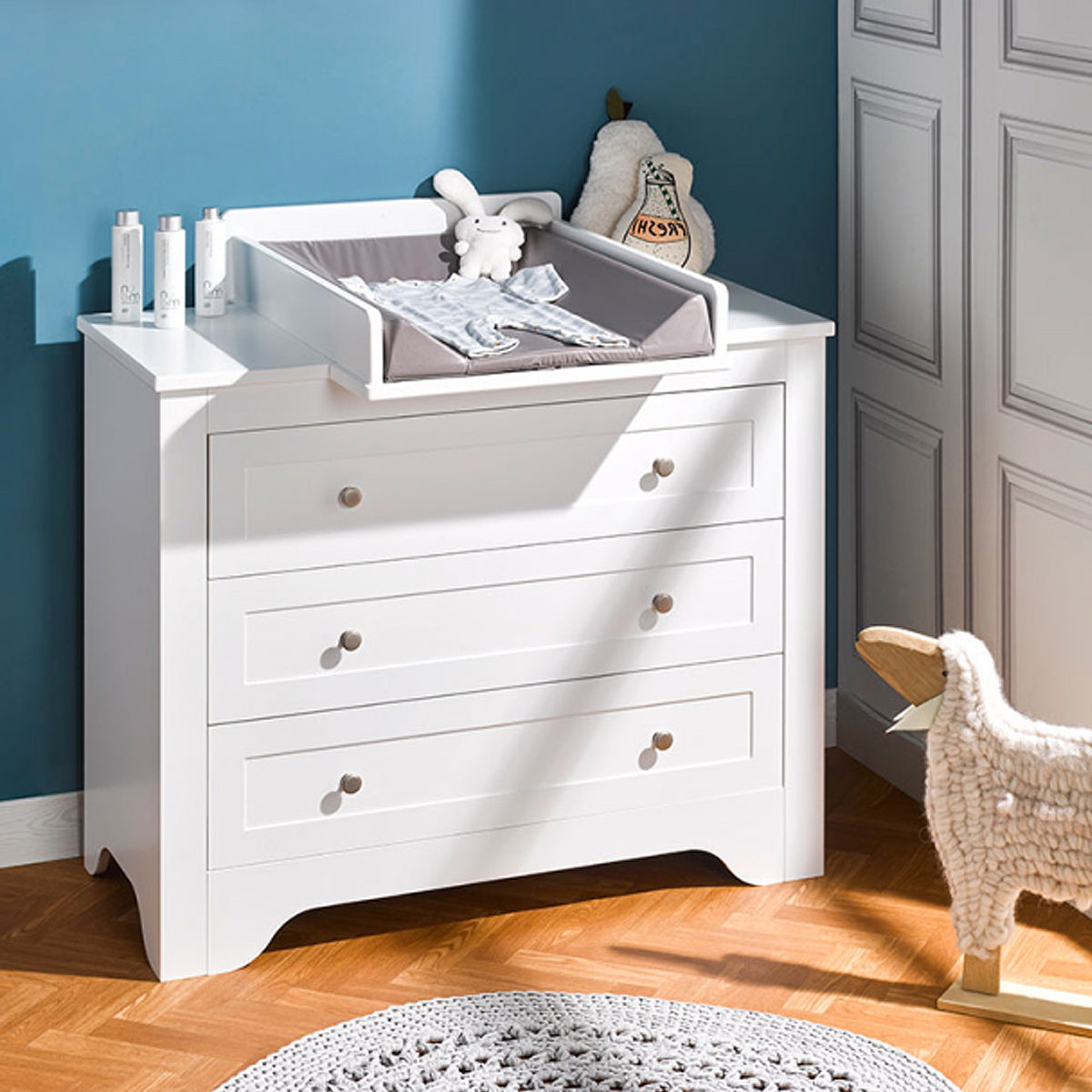 Plan à langer pour commode Bébé Provence Occitane Blanc - vue 2