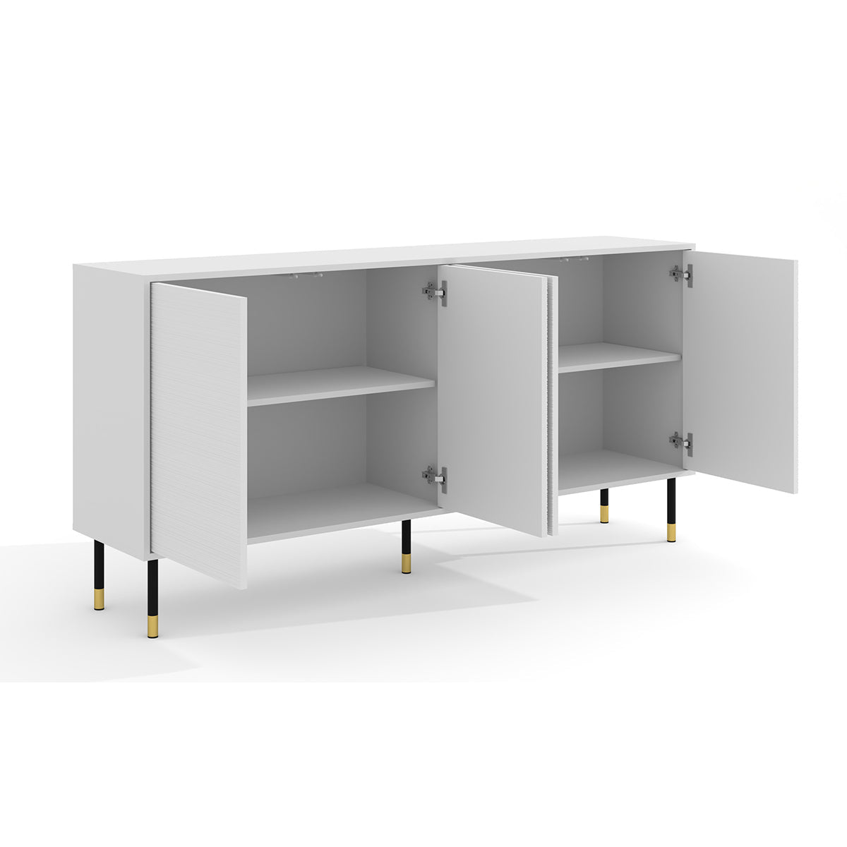 Buffet 4 portes Rani Blanc - vue 2