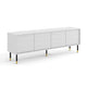Meuble TV 4 portes 180 cm Rani Blanc