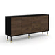 Buffet 4 portes Rani Bois et Noir