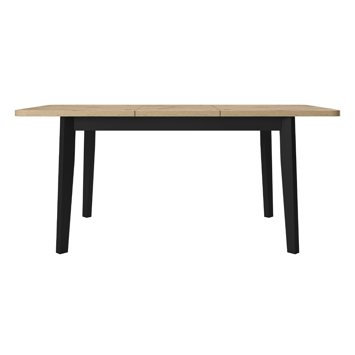 Table à manger extensible 4 à 8 places Raven Noir et Bois - vue 3