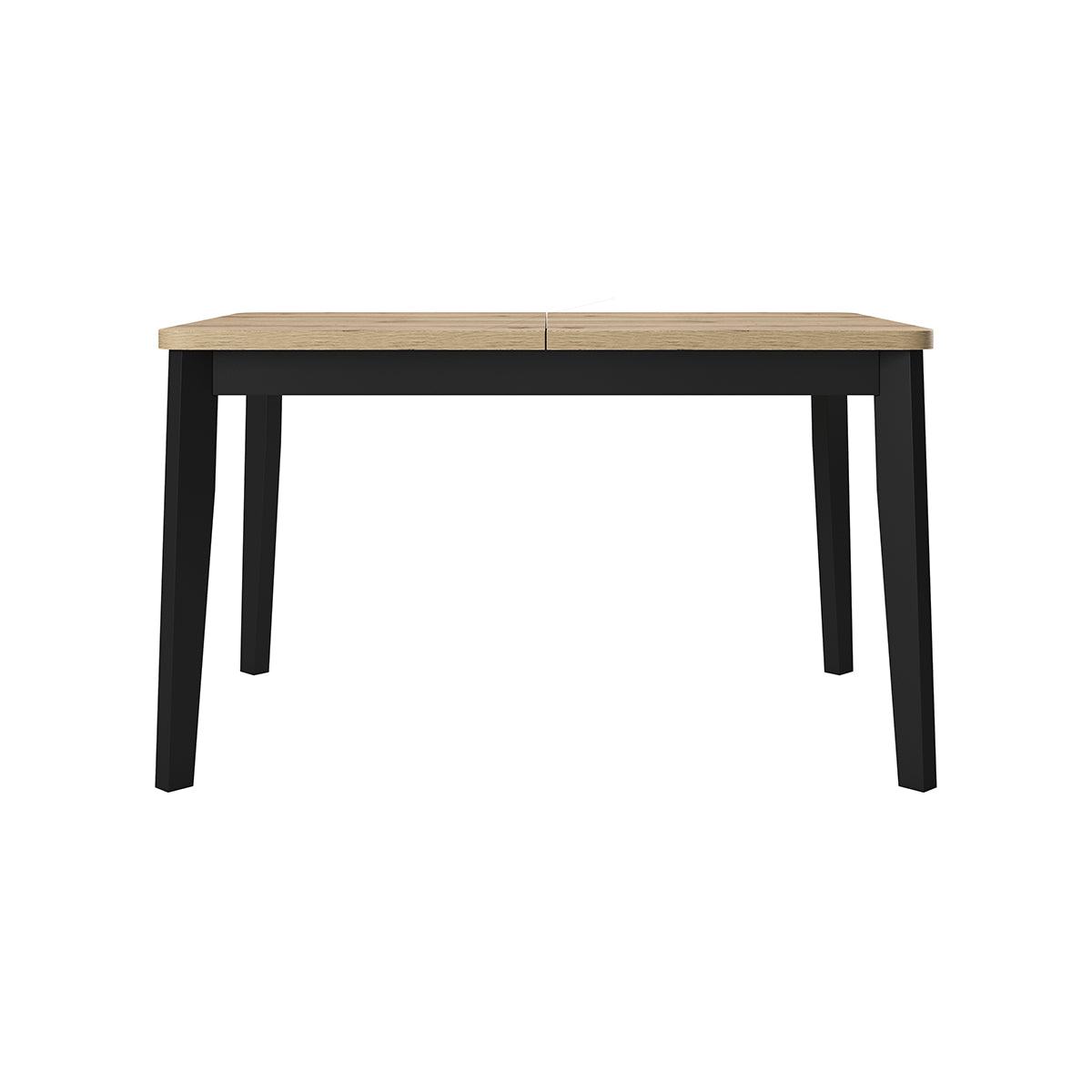 Table à manger extensible 4 à 8 places Raven Noir et Bois - vue 4