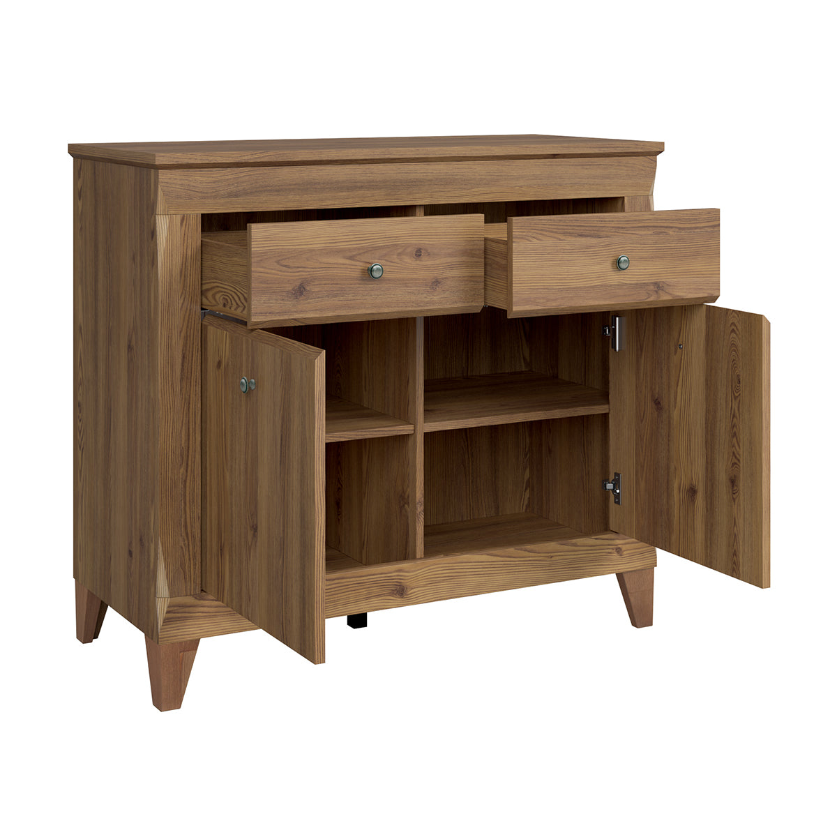 Buffet 2 portes 2 tiroirs Raya Bois - vue 2