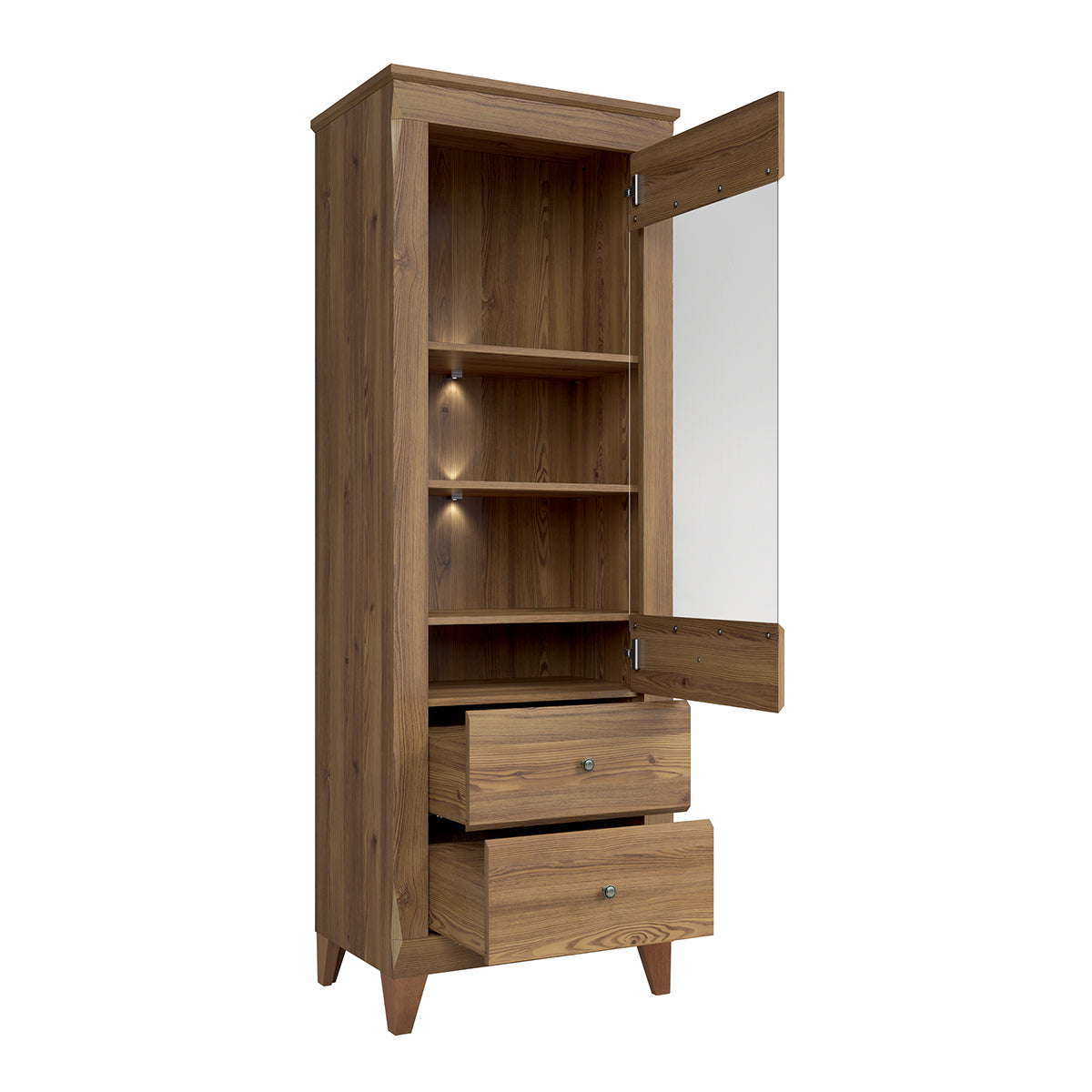 Vitrine 1 porte Raya Bois - vue 2
