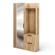 Meuble d'entrée 1 porte 2 tiroirs Rony Bois