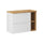 Meuble sous-vasque 80cm 2 tiroirs 2 niches Riva Blanc et Bois