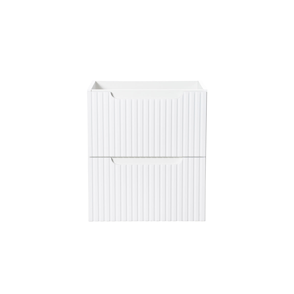 Meuble sous-vasque 50cm 2 tiroirs Riva Blanc - vue 3