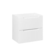 Meuble sous-vasque 60cm 2 tiroirs Riva Blanc