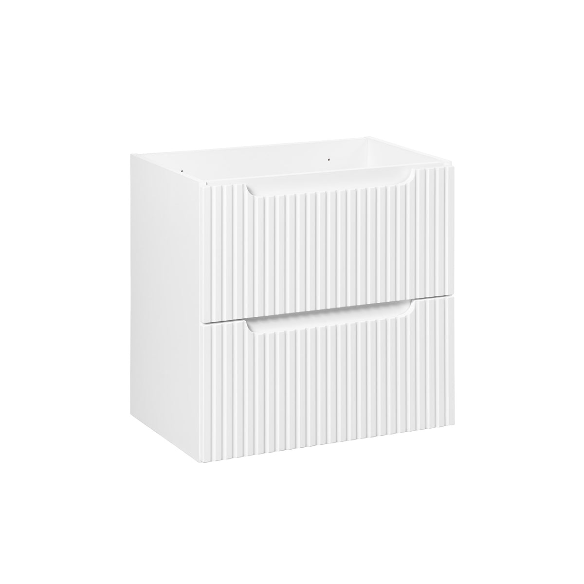 Meuble sous-vasque 60cm 2 tiroirs Riva Blanc