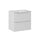 Meuble simple vasque encastrée 60cm 2 tiroirs Riva Blanc