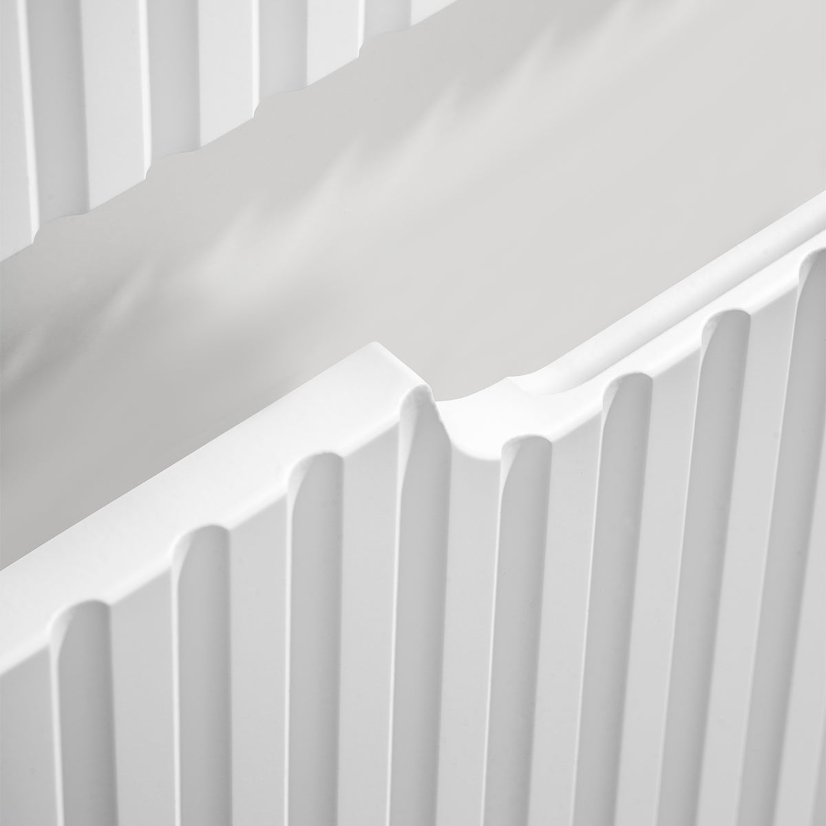 Ensemble meuble simple vasque encastrée 50cm 2 tiroirs et colonne Riva Blanc et Bois - vue 11