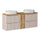 Meuble double vasque 140cm 4 tiroirs Riva Cachemire et Bois