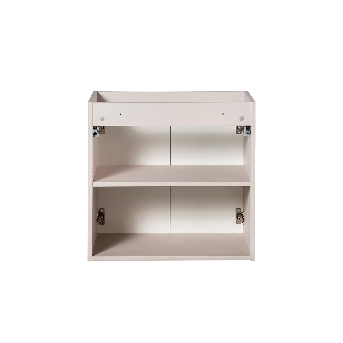 Meuble simple vasque 60cm 2 portes Riva Cachemire et Bois - vue 3