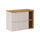 Meuble sous-vasque 80cm 2 tiroirs 2 niches Riva Cachemire et Bois