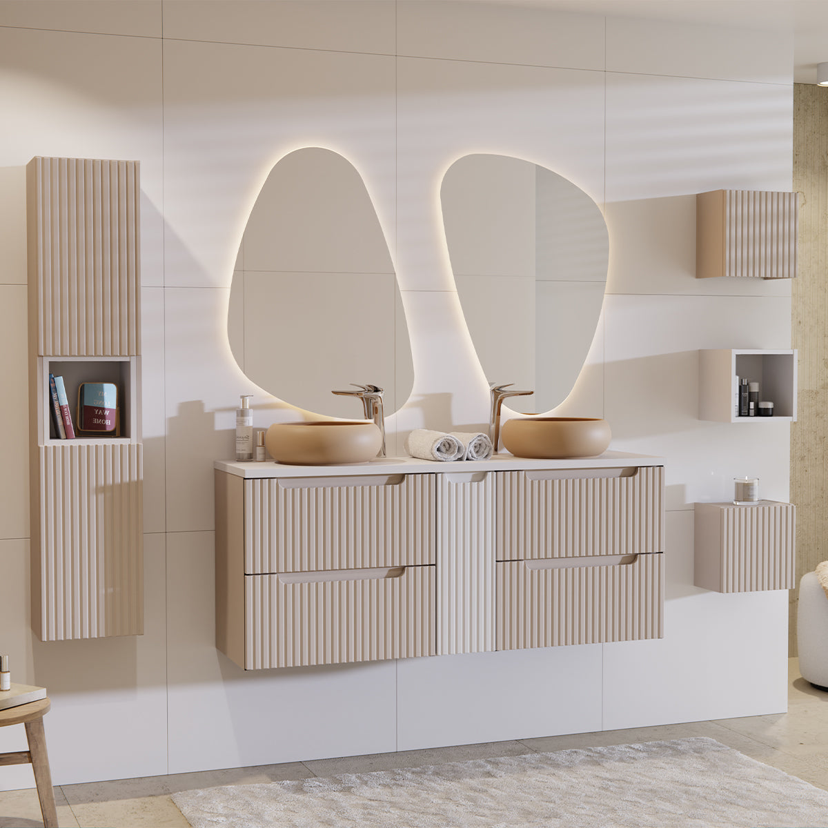 Armoire murale 1 porte Riva Cachemire - vue 5