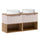 Meuble double vasque 120cm Riva Cachemire et Bois