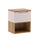Meuble sous-vasque 50cm plan de toilette Riva Cachemire et Bois