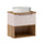 Meuble simple vasque 60cm Riva Cachemire et Bois