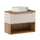 Meuble simple vasque 80cm Riva Cachemire et Bois