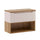 Meuble sous-vasque 80cm plan de toilette Riva Cachemire et Bois
