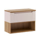 Meuble sous-vasque 80cm plan de toilette Riva Cachemire et Bois