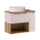 Meuble simple vasque 80cm niche Riva Cachemire et Bois