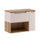 Meuble sous-vasque 80cm niche plan de toilette Riva Cachemire et Bois