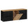 Meuble sous-vasque 160cm panier à linge Riva Noir et Bois