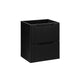 Meuble sous-vasque 50cm 2 tiroirs Riva Noir