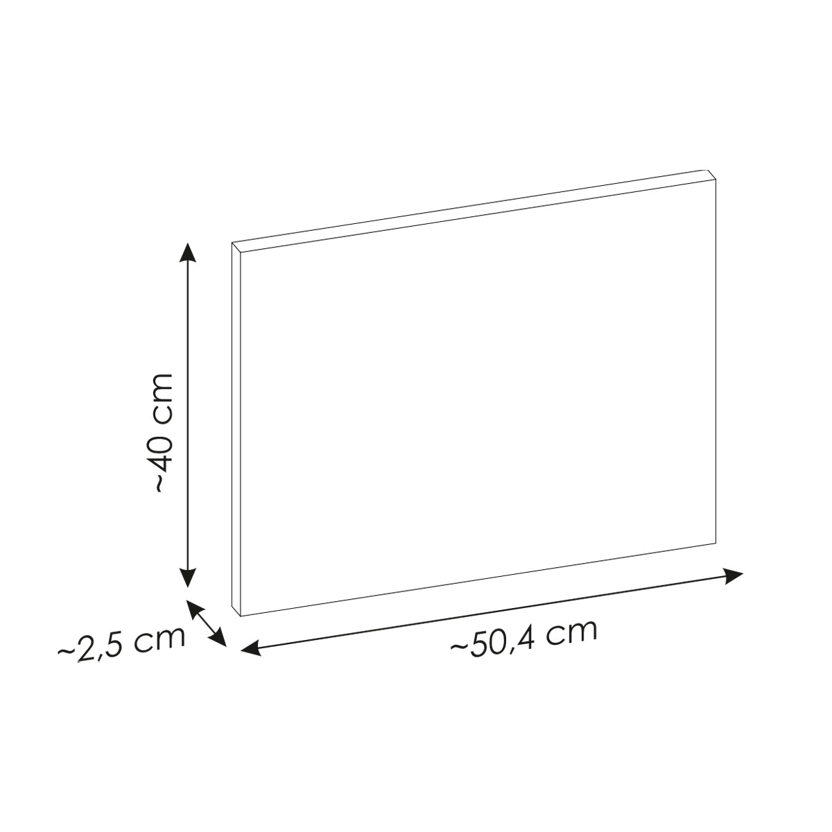 Meuble sous-vasque 50cm 2 tiroirs plan de toilette Riva Noir et Bois - vue 8