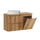 Meuble simple vasque 100cm panier à linge Riva Bois