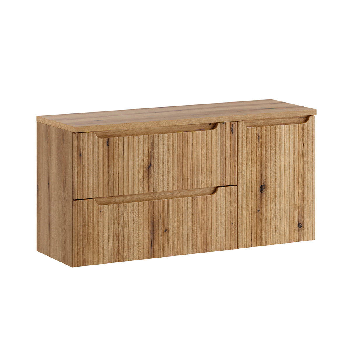 Meuble sous-vasque 120cm panier à linge Riva Bois - vue 2