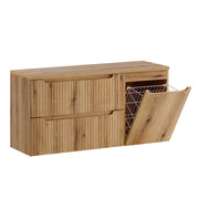 Meuble sous-vasque 120cm panier à linge Riva Bois