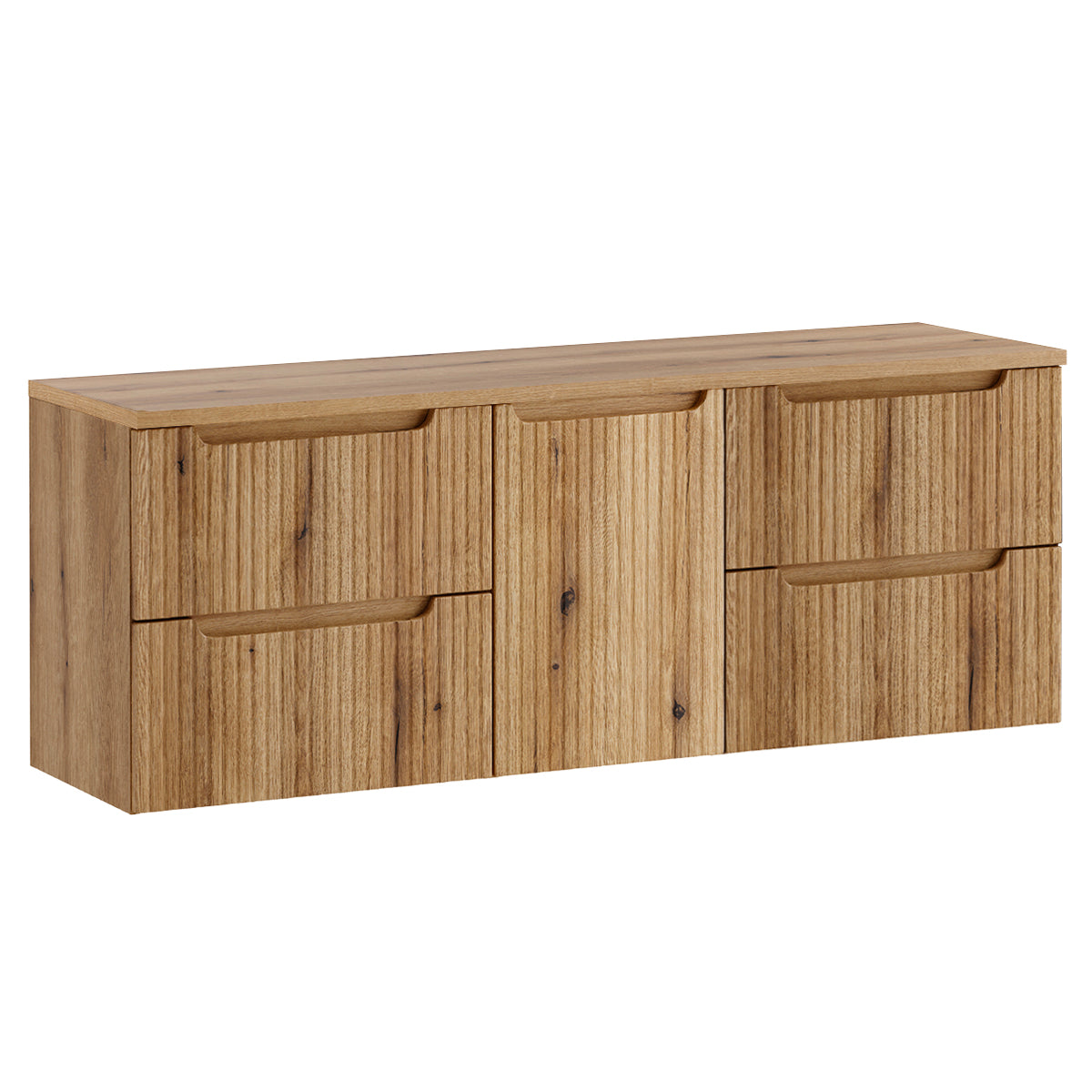 Meuble sous-vasque 160cm panier à linge Riva Bois - vue 2