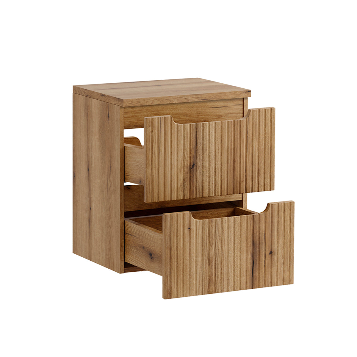 Meuble sous-vasque 50cm 2 tiroirs plan de toilette Riva Bois - vue 2