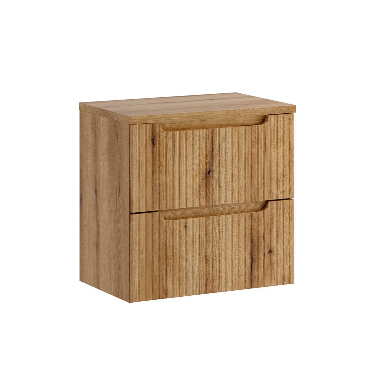 Meuble sous-vasque 60cm 2 tiroirs plan de toilette Riva Bois