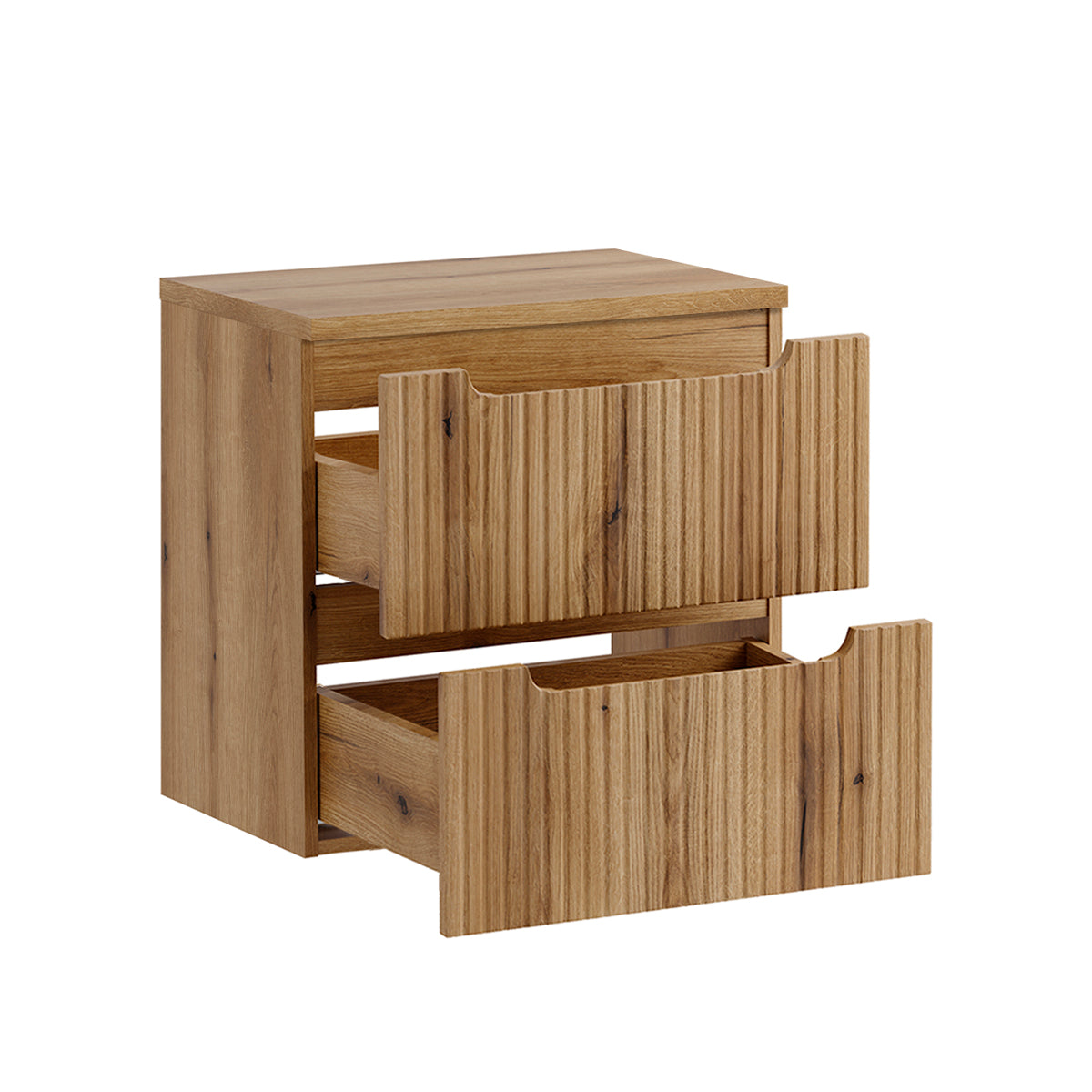 Meuble sous-vasque 60cm 2 tiroirs plan de toilette Riva Bois - vue 2