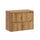 Meuble sous-vasque 80cm 2 tiroirs plan de toilette Riva Bois