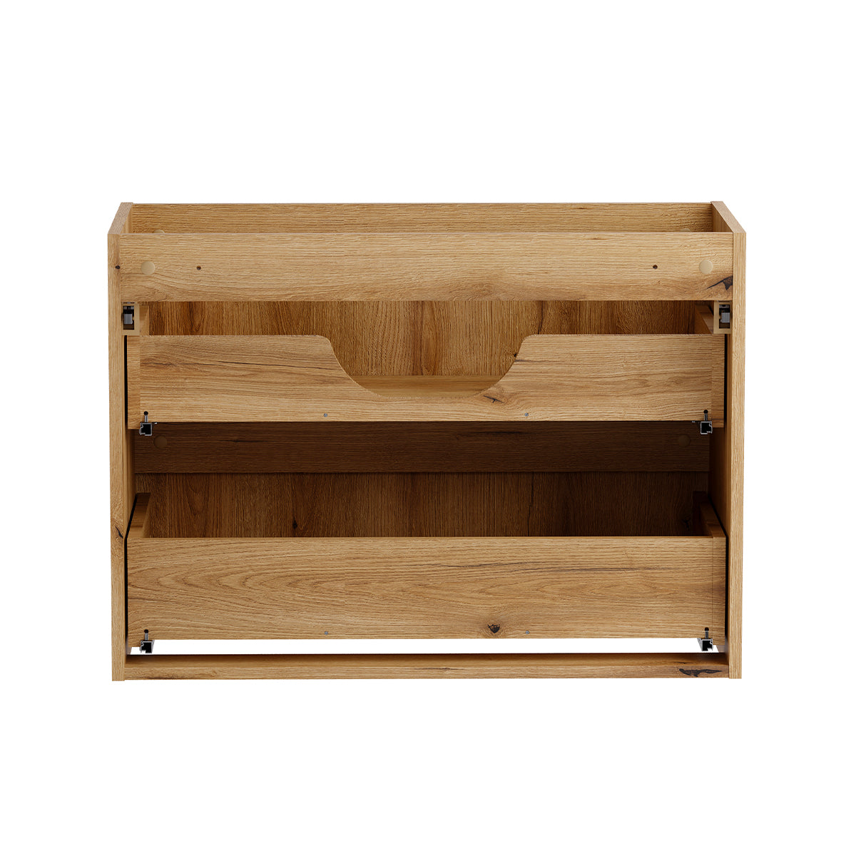 Ensemble meuble simple vasque 120cm panier à linge et colonne Riva Bois - vue 3