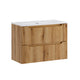 Meuble simple vasque encastrée 80cm 2 tiroirs Riva Bois