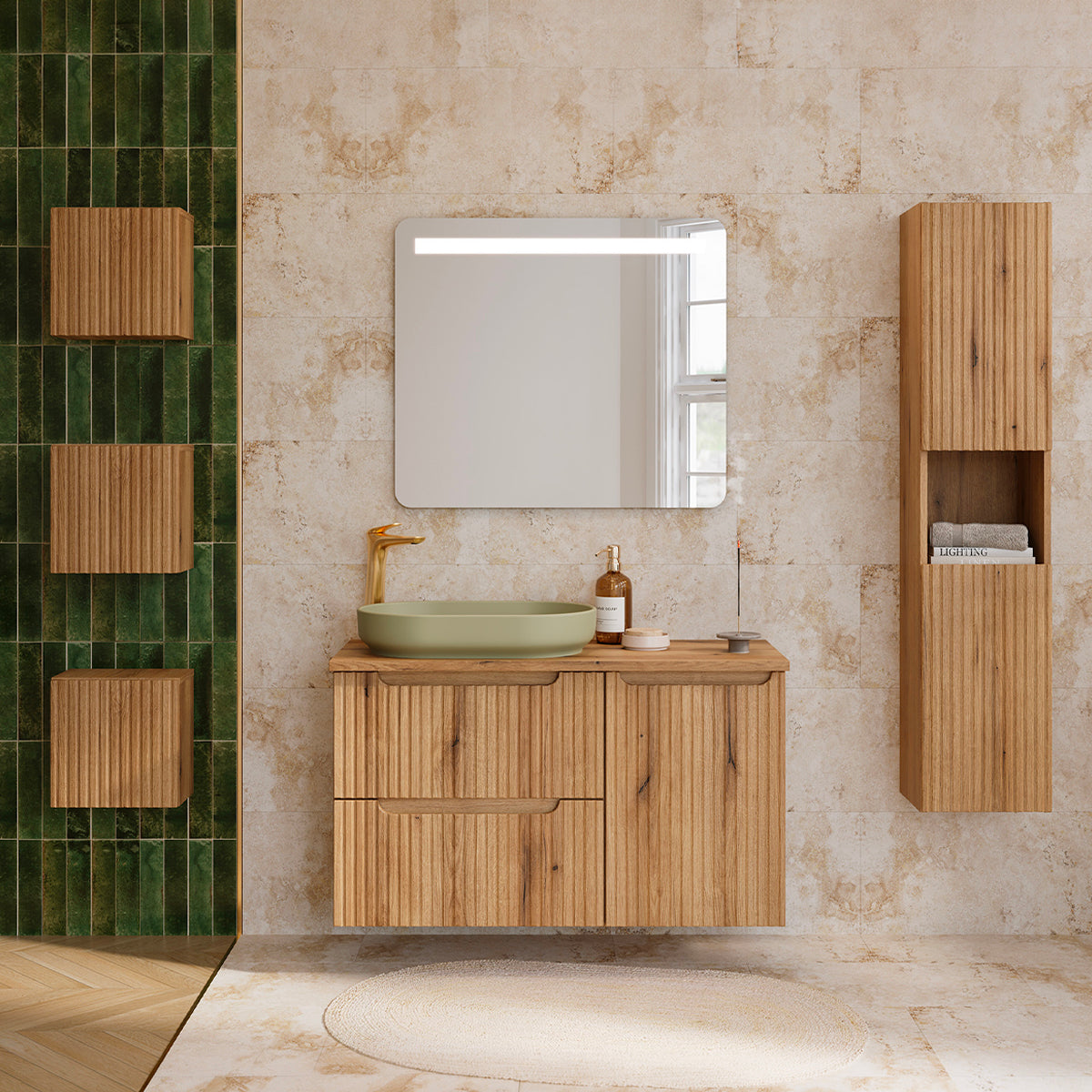 Armoire murale 1 porte Riva Bois - vue 4