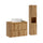 Ensemble meuble simple vasque 80cm 2 tiroirs et colonne Riva Bois