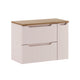 Meuble sous-vasque 80cm 3 tiroirs Riva Cachemire et Bois