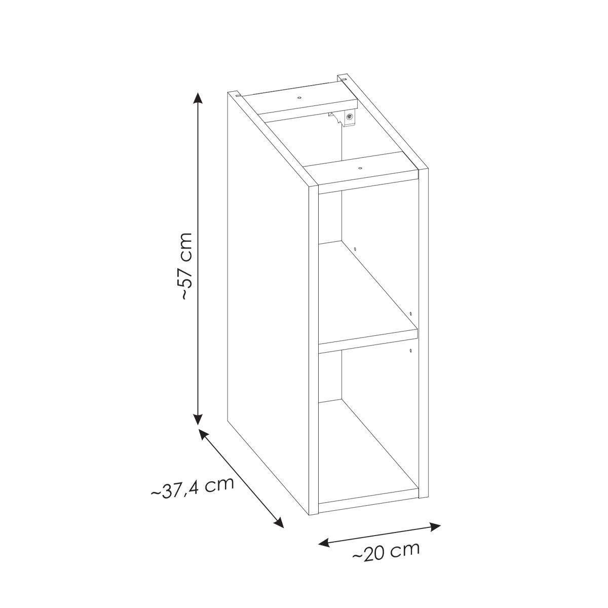 Meuble double vasque 140cm 4 tiroirs 2 niches Riva Bois - vue 8